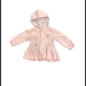 Kissy Kissy 3-6M pink hooded sweater